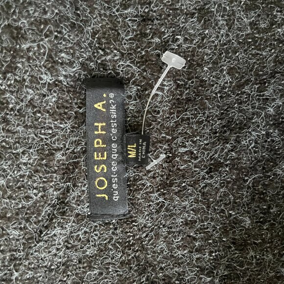 Joseph A Womens Open Front‎ Cardigan Sweater Marled Grey Size M/L Relaxed… - Picture 5 of 7